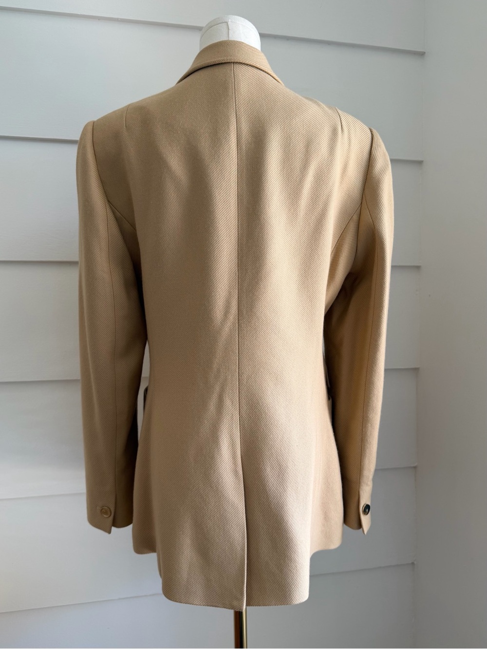 Reiss Larsson Double Breasted Twill Blazer in Light Camel US 10 - Picture 7 of 12